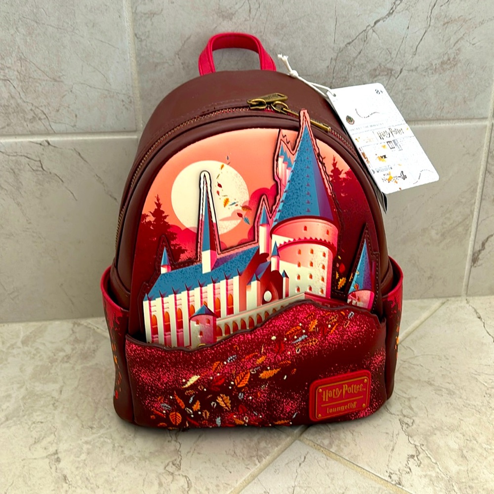 Loungefly Harry Potter Hogwarts Castle Fall Foliage Mini Backpack